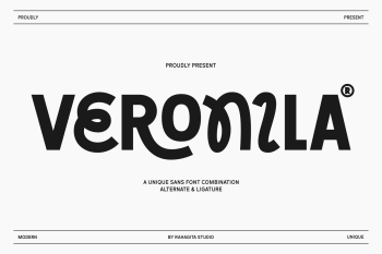 Veronila – Unique Bold Sans Font